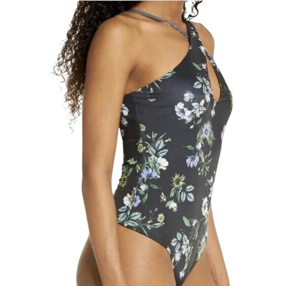 NWT AFMR Celyn Sleeveless Spring Noir Bouquet Bodysuit – Sz XS - Picture 3 of 9